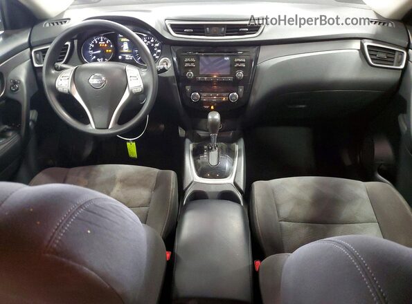 KNMAT2MV4GP700134 2016 NISSAN ROGUE Синий Вид панели приборов