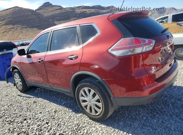 KNMAT2MV4GP710887 2016 NISSAN ROGUE Burgundy Rear left