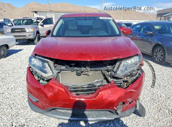 KNMAT2MV4GP710887 2016 NISSAN ROGUE Burgundy Front view