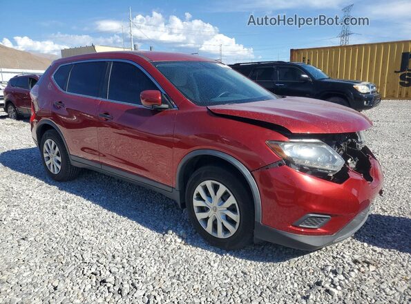 KNMAT2MV4GP710887 2016 NISSAN ROGUE Burgundy Front right