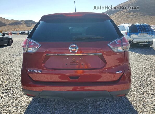 KNMAT2MV4GP710887 2016 NISSAN ROGUE Burgundy Rear view