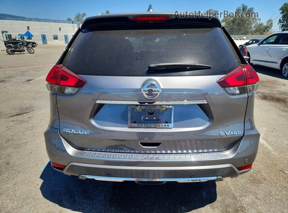 KNMAT2MV4KP560742 2019 NISSAN ROGUE Charcoal უკანა ხედი