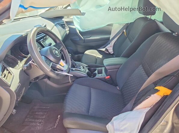 KNMAT2MV4KP560742 2019 NISSAN ROGUE Charcoal წინა სალონის ხედი