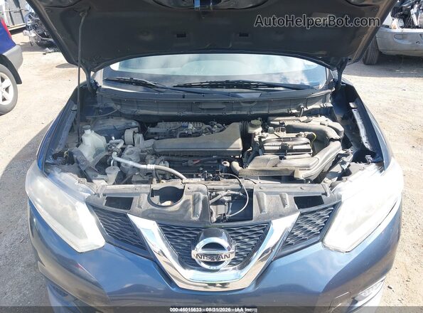 KNMAT2MV5GP642907 2016 NISSAN ROGUE Blue უკანა ხედი