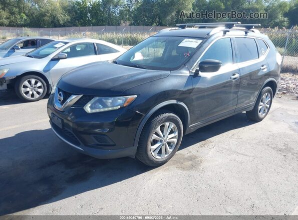 KNMAT2MV5GP717167 2016 NISSAN ROGUE Black Передня ліва чверть