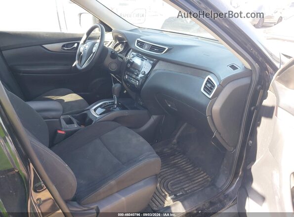 KNMAT2MV5GP717167 2016 NISSAN ROGUE Black Вид салону спереду