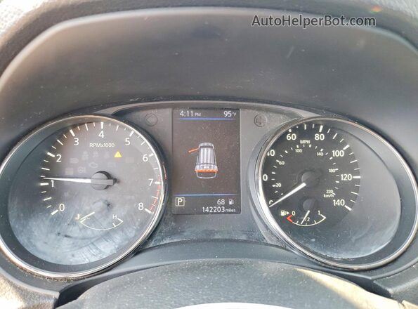 KNMAT2MV5JP598933 2018 NISSAN ROGUE White Вид щитка приладів