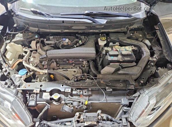 KNMAT2MV5JP621045 2018 NISSAN ROGUE Black Vista del compartimento del motor