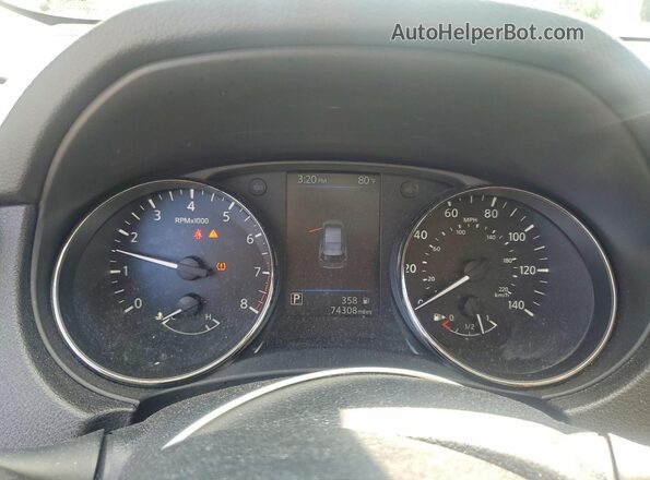 KNMAT2MV6KP534269 2019 NISSAN ROGUE Черный Вид щитка приборов