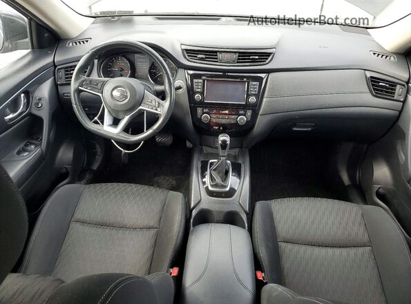 KNMAT2MV8HP594045 2017 NISSAN ROGUE Black წინა პანელის ხედი