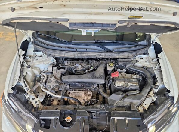 KNMAT2MV8HP614939 2017 NISSAN ROGUE White VIN კოდის სტიკერის ხედი
