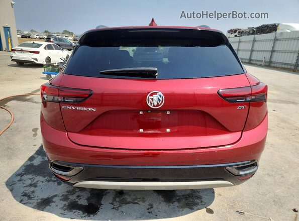 LRBAZLR48PD066198 2023 BUICK ENVISION Burgundy Widok z tyłu