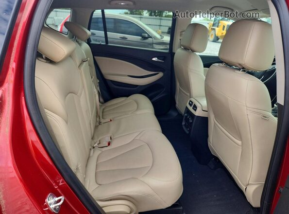 LRBFX2SA5KD021914 2019 BUICK ENVISION Red Вид задньої частини салону