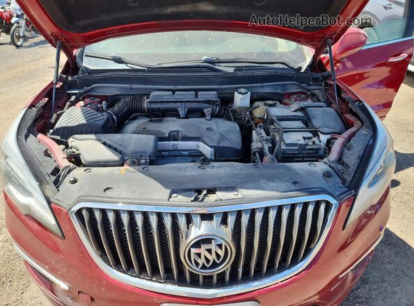 LRBFXCSA9HD041727 2017 BUICK ENVISION Red Vista del compartimento del motor