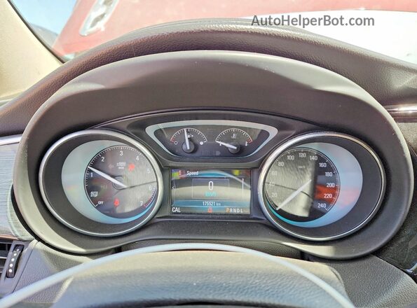 LRBFXCSA9HD041727 2017 BUICK ENVISION Red Vista del cuadro de instrumentos