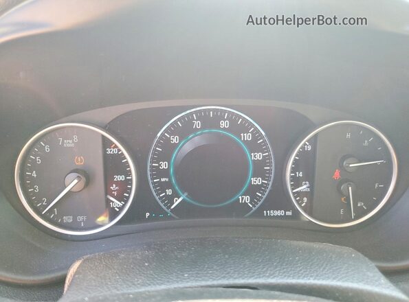 LRBFXFSX5GD216155 2016 BUICK ENVISION Black Սարքավորումների վահանակի տեսք