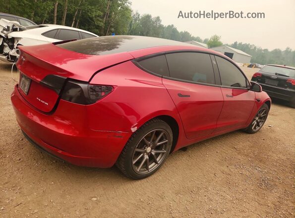 LRW3E1EB9PC924781 2023 TESLA MODEL Red უკანა მარჯვენა