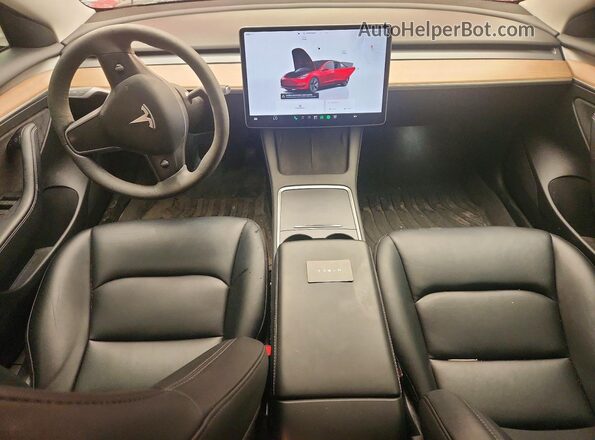 LRW3E1EB9PC924781 2023 TESLA MODEL Red წინა პანელის ხედი