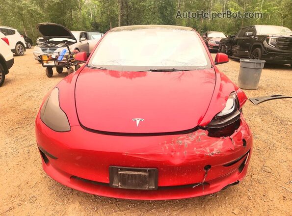 LRW3E1EB9PC924781 2023 TESLA MODEL Red წინა ხედი