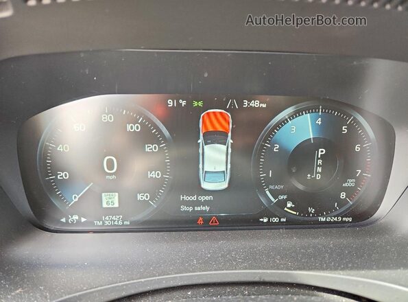 LVY982AK3JP004380 2018 VOLVO S90 Серый Вид щитка приборов