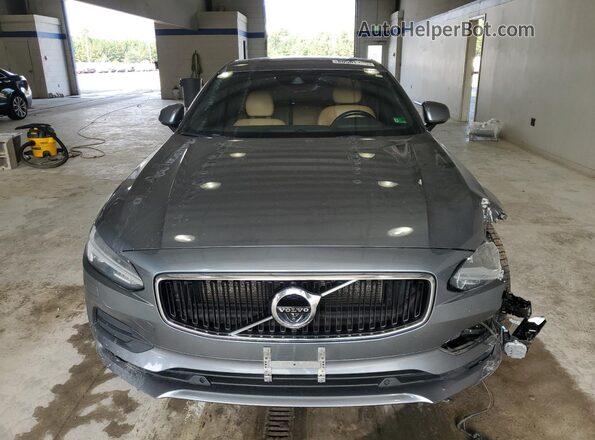 LVY982MK2JP006231 2018 VOLVO S90 Gray Widok z przodu