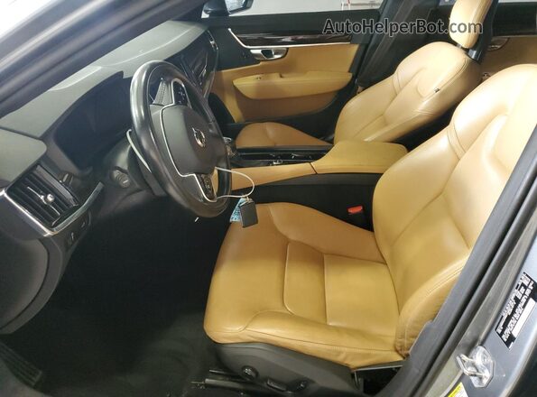 LVY982MK2JP006231 2018 VOLVO S90 Gray Widok wnętrza z przodu