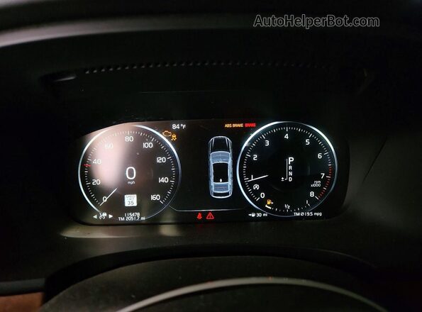 LVY992ML4JP007211 2018 VOLVO S90 White Vista del cuadro de instrumentos