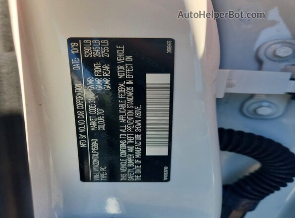 LVYA22MTXLP159840 2020 VOLVO S90 White Vista del compartimento del motor