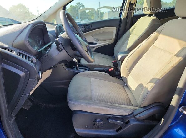 MAJ3S2FE4MC406749 2021 FORD ECOSPORT Синий Вид салона спереди