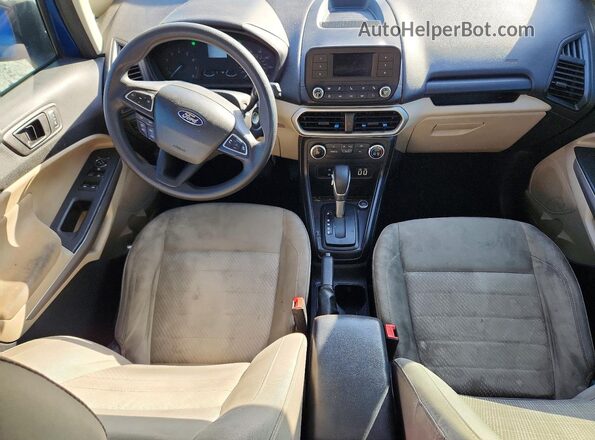 MAJ3S2FE4MC406749 2021 FORD ECOSPORT Синий Вид панели приборов