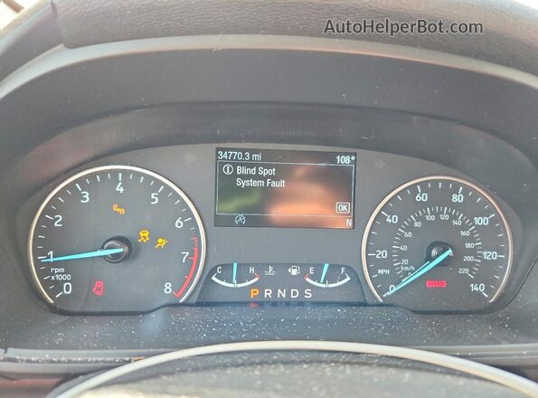 MAJ3S2GE3MC453169 2021 FORD ECOSPORT White Instrument cluster view