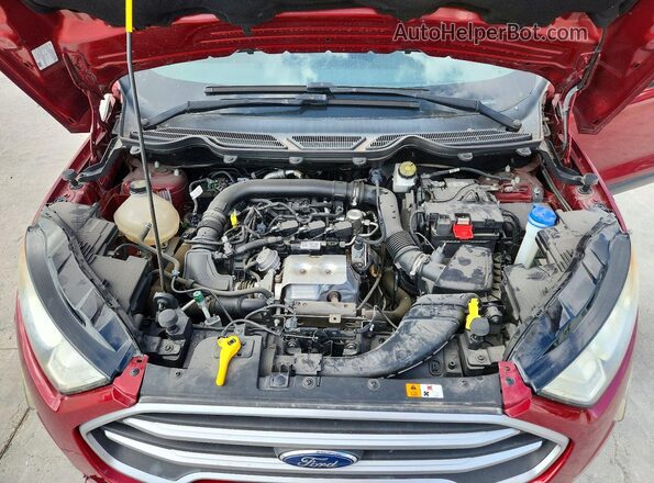 MAJ3S2GE8LC387412 2020 FORD ECOSPORT Red უკანა სალონის ხედი