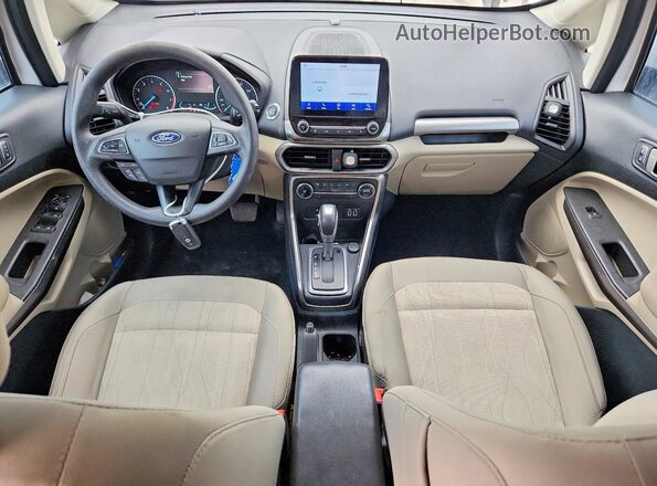 MAJ3S2GE8MC445536 2021 FORD ECOSPORT Белый Вид панели приборов