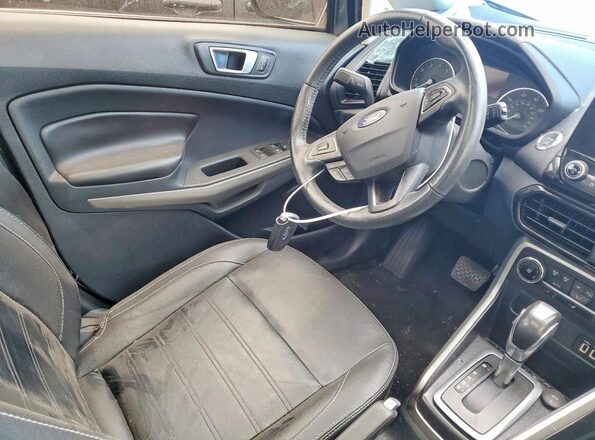 MAJ3S2KE1KC261267 2019 FORD ECOSPORT Gray წინა სალონის ხედი