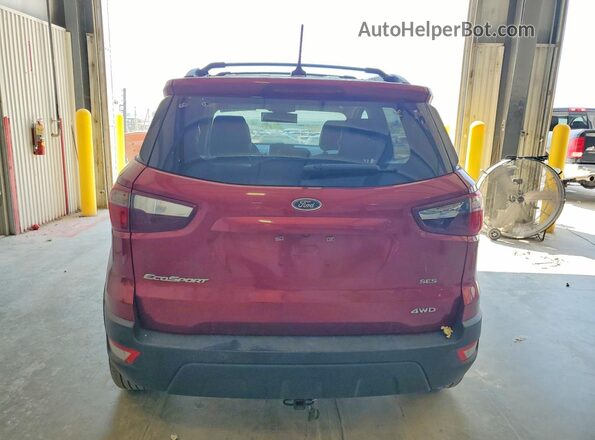 MAJ6P1CL3JC243499 2018 FORD ECOSPORT Red Вид ззаду