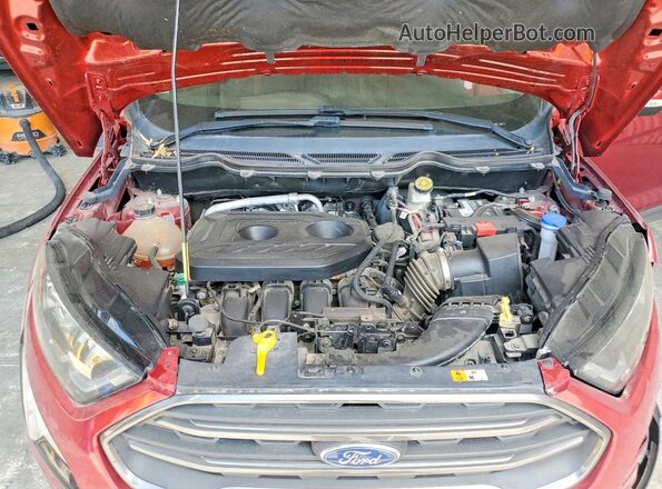 MAJ6P1CL3JC243499 2018 FORD ECOSPORT Red Вид підкапотного простору