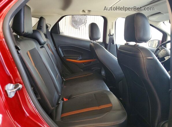 MAJ6P1CL3JC243499 2018 FORD ECOSPORT Red Вид задньої частини салону
