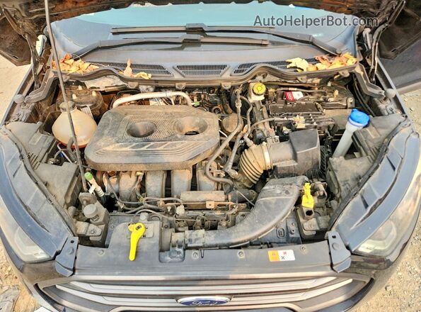 MAJ6P1CL5JC198095 2018 FORD ECOSPORT Gray ძრავის განყოფილების ხედი