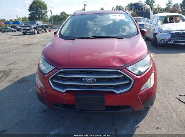 MAJ6P1UL2JC171080 2018 FORD ECOSPORT Red Widok zestawu wskaźników