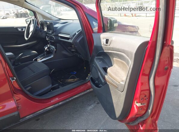 MAJ6P1UL2JC171080 2018 FORD ECOSPORT Red Widok wnętrza z przodu