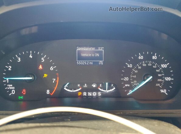 MAJ6S3FL0LC350776 2020 FORD ECOSPORT Угольный Вид щитка приборов