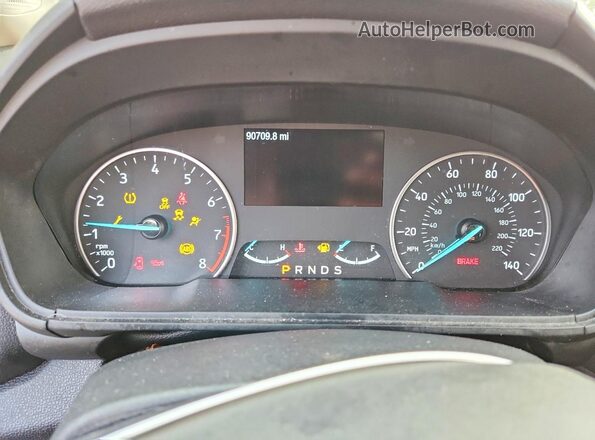 MAJ6S3GL0KC304197 2019 FORD ECOSPORT White Vista del cuadro de instrumentos