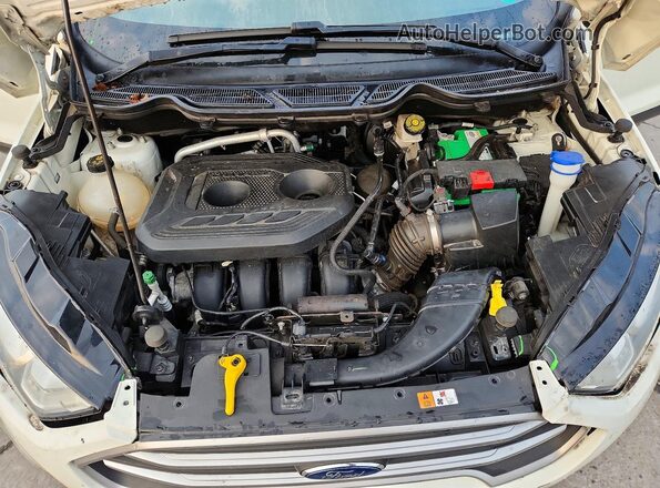 MAJ6S3GL0KC304197 2019 FORD ECOSPORT White Vista del compartimento del motor