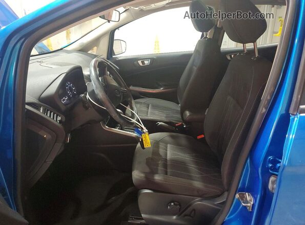 MAJ6S3GL1KC301258 2019 FORD ECOSPORT Синий Вид салона спереди