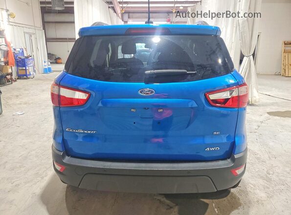 MAJ6S3GL1KC301258 2019 FORD ECOSPORT Синий Вид сзади