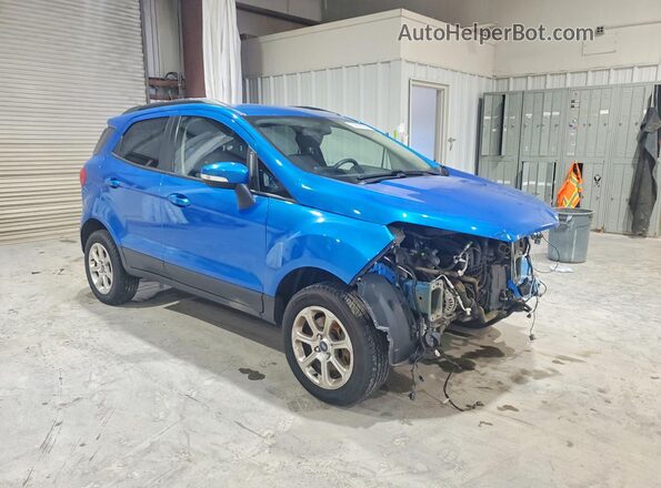 MAJ6S3GL1KC301258 2019 FORD ECOSPORT Синий Передняя правая четверть