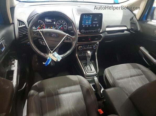 MAJ6S3GL1KC301258 2019 FORD ECOSPORT Синий Вид панели приборов