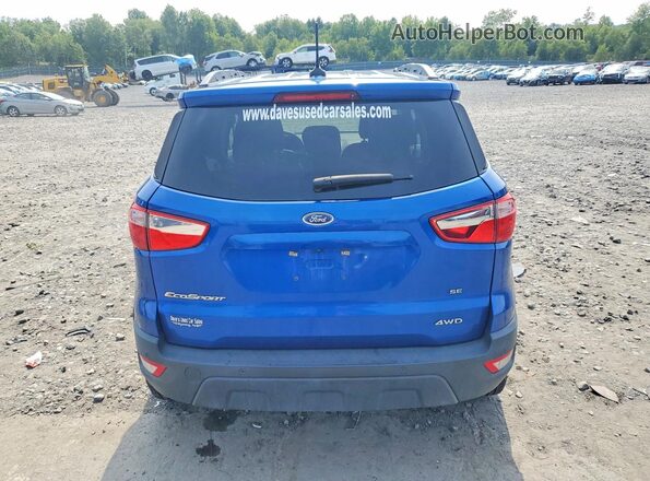 MAJ6S3GL2LC334285 2020 FORD ECOSPORT Blue Вид ззаду