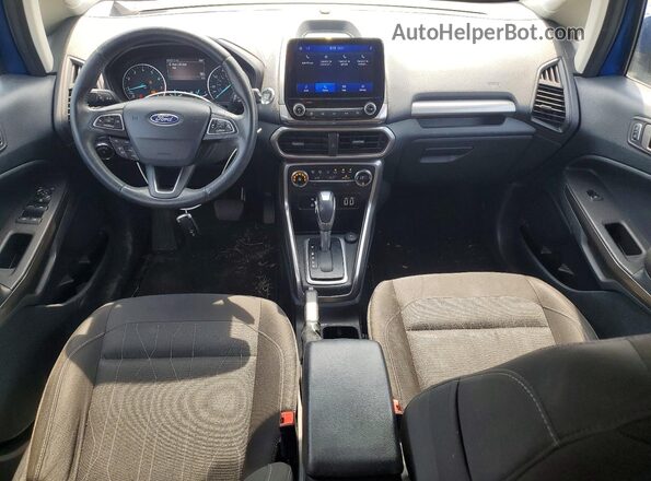 MAJ6S3GL2LC334285 2020 FORD ECOSPORT Blue Вид панелі приладів