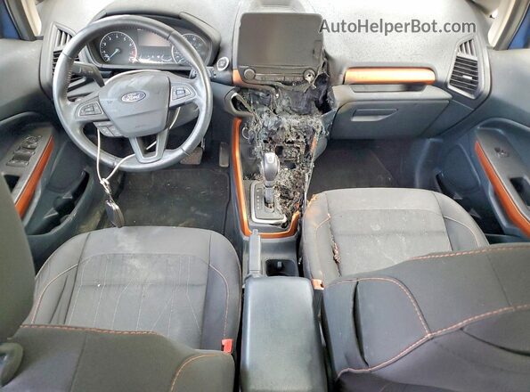MAJ6S3GL2MC431228 2021 FORD ECOSPORT Синий Вид панели приборов